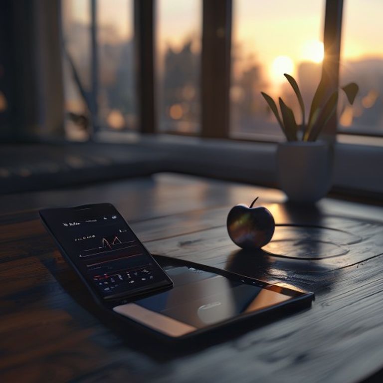 Smartphone affichant l'application Apple Health à côté d'une montre connectée, symbolisant la connexion entre un assistant IA conversationnel et des données de santé personnelles
