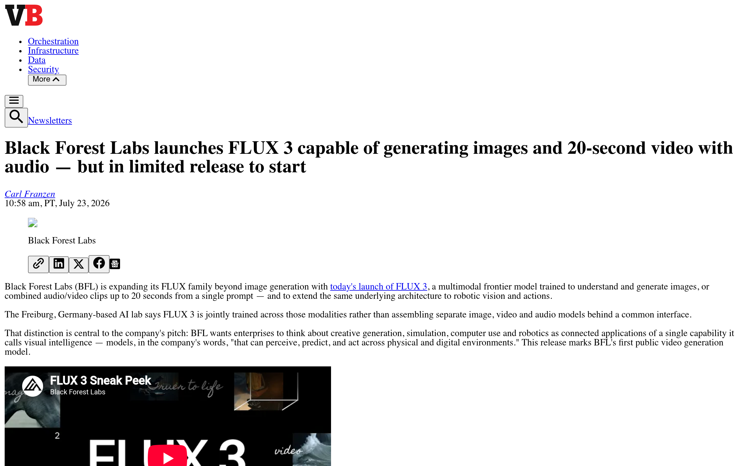Interface de génération vidéo par IA affichant une image se transformant en clip vidéo avec une piste audio synchronisée