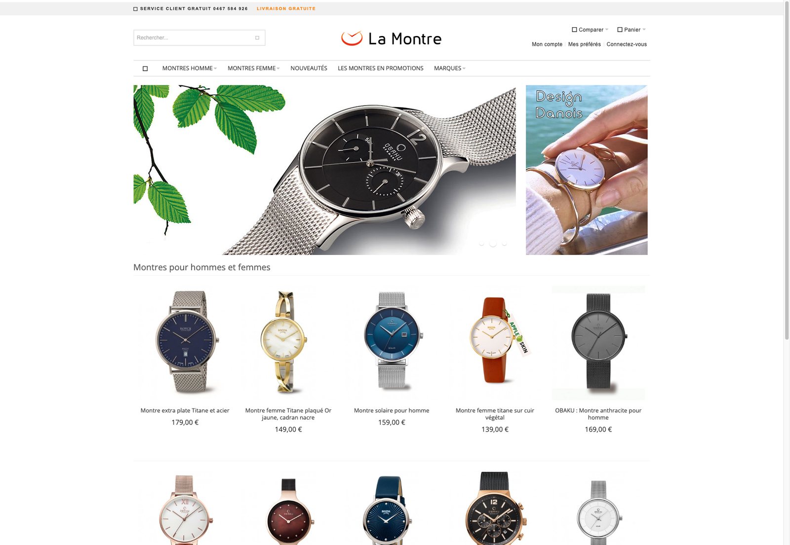 La Montre : Passage HTTPS d'une boutique horlogère